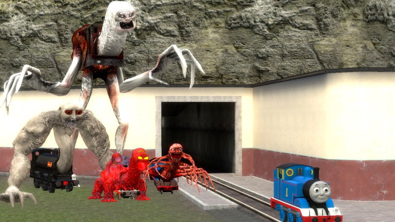 Building a Thomas Train Chased By Cursed Train Monster in Garry's Mod??