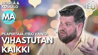 Pilapiirtäjä Jyrki Vainio: Vihastutan kaikki | Heikelä & Koskelo 23 minuuttia | 900