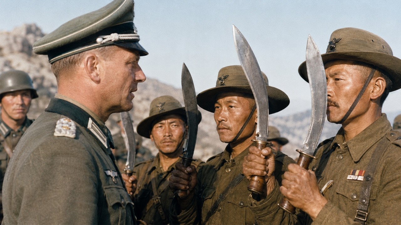 In April 1944, a German major stood at the edge of a cliff at Monte Cassino and shouted down to sixty Gurkha soldiers trapped on a ledge fifty feet below. He offered them surrender under the rules...