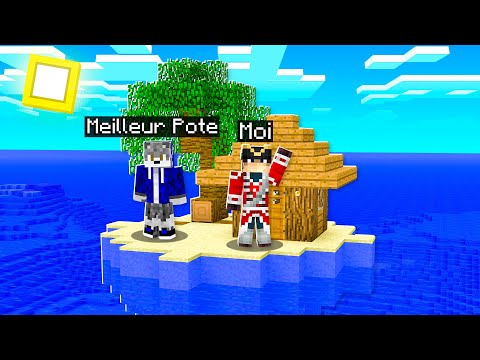 SURVIVRE AVEC MON MEILLEUR POTE SUR UNE ÎLE TROPICALE ! | MINECRAFT