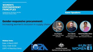 UN Women-IORA Webinar: Gender-Responsive Procurement: Increasing Women’s Inclusion in Supply Chains