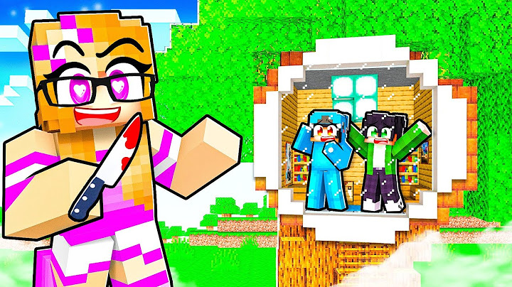 I Built a SECRET TREEHOUSE to Hide From Crazy Fan Girl in Minecraft