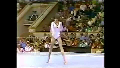 Nadia Comaneci ROM Floor Event Final 1980 Moscow RARE