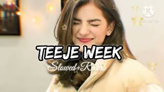 Teeje Week  (slowed reverb) 💞🎶 #music #trending #song