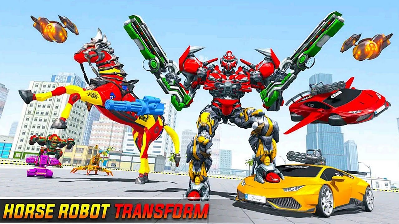 City Car Robot Helicopter Transform Battle Games 2022 | Android iOS Gameplay