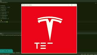 Tesla logo in python turtle