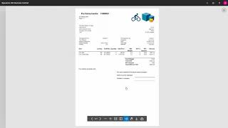Printing a Proforma Invoice - Microsoft Dynamics 365 Business Central