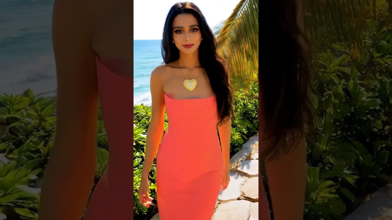 Latin Romantic Style | Elegant Coastal Fashion Scene