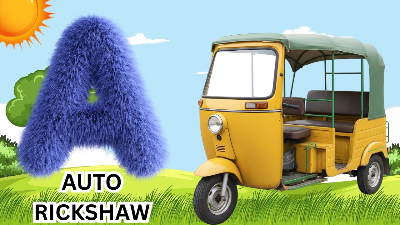 Learn A–Z Vehicles & Alphabet | ABC Transportation Vehicle Song for Kids 🚗🚆✈️| Fun Kids Music