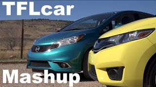 Sports Performance 2015 Honda Fit vs Nissan Versa Note TFL4K Mashup Review: Fun v Frugal