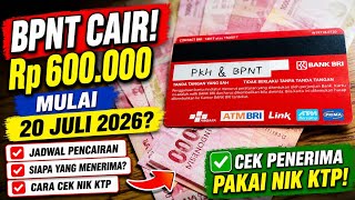 BPNT Rp600 Ribu Cair Mulai 20 Juli 2026? Ini Cara Cek Penerima Pakai NIK KTP!