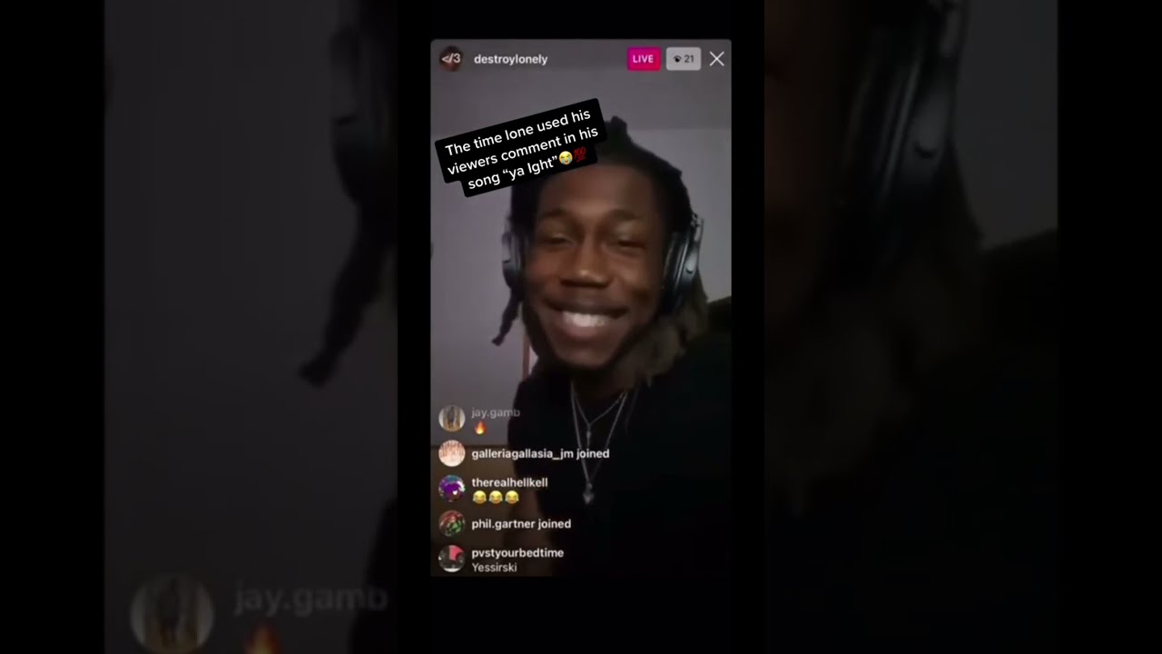 Destroy Lonely Used An Instagram Live Comment In A Song Destroylonely