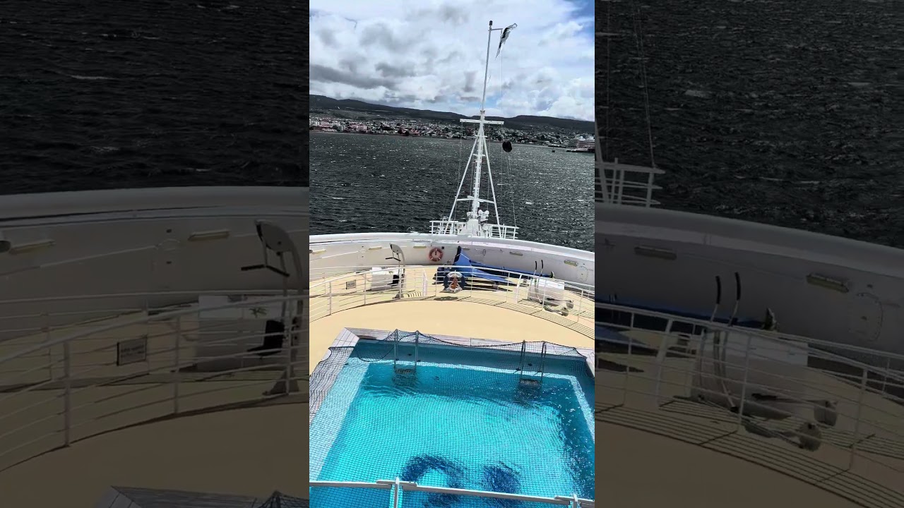 Sapphire Princess at anchor, Punta Arenas, Chile, Jan 13, 2026