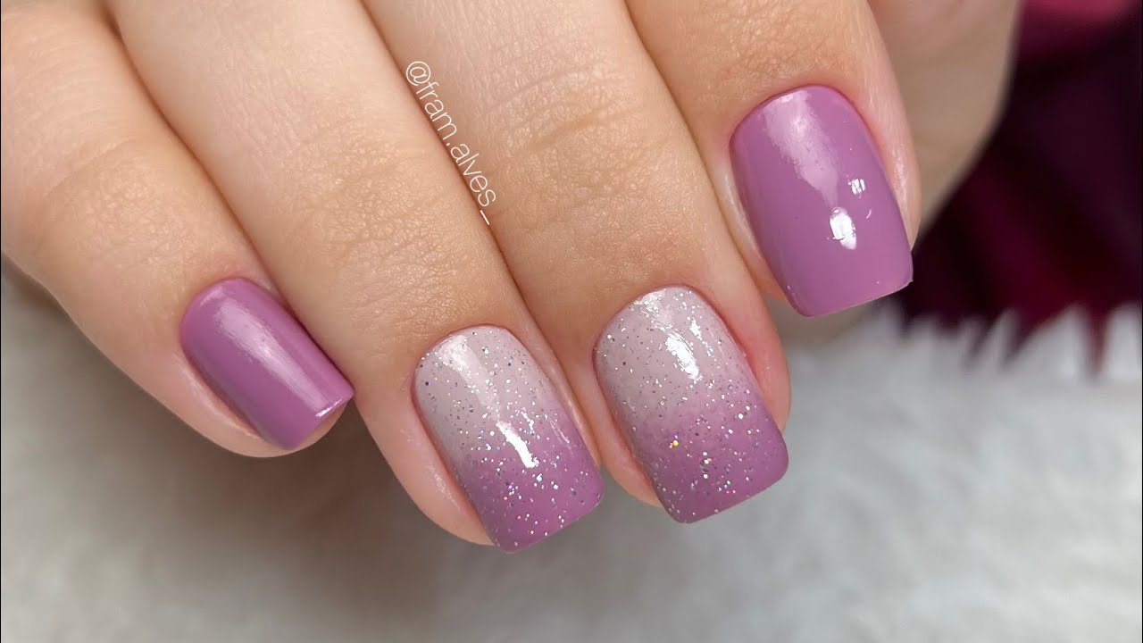 Live | Unhas decoradas com degradê e Glitter 🤩💅