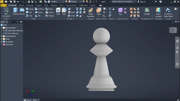 Autodesk Inventor Make Pinion Catur 2 menit Menggunakan Revolve