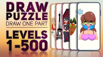 DRAW PUZZLE ✍️ with music🎵 Levels 1 to 500 #drawpuzzle #gameplay #androidgames #shorts
