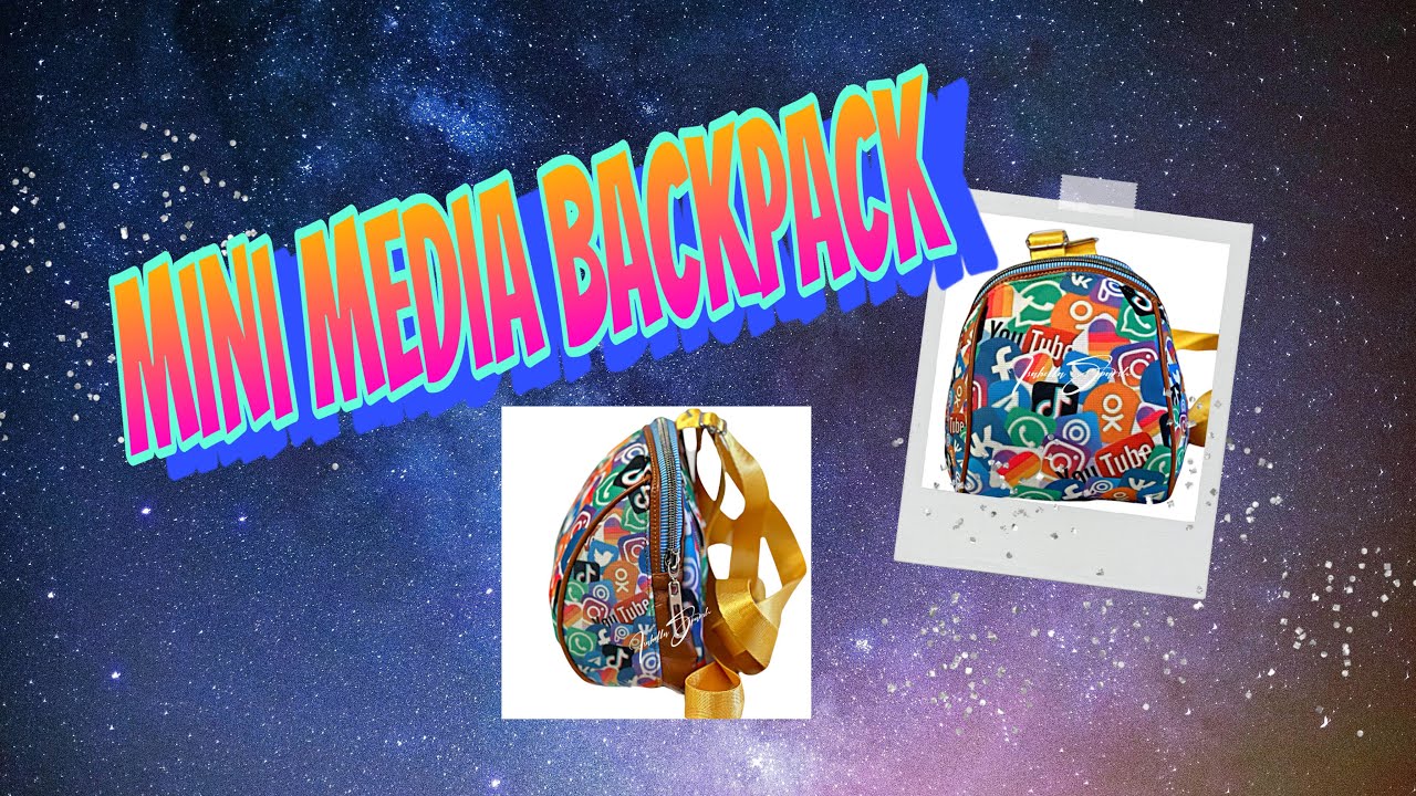 SUBLIMATED MINI MEDIA BACKPACK FREE PATTERN - YouTube