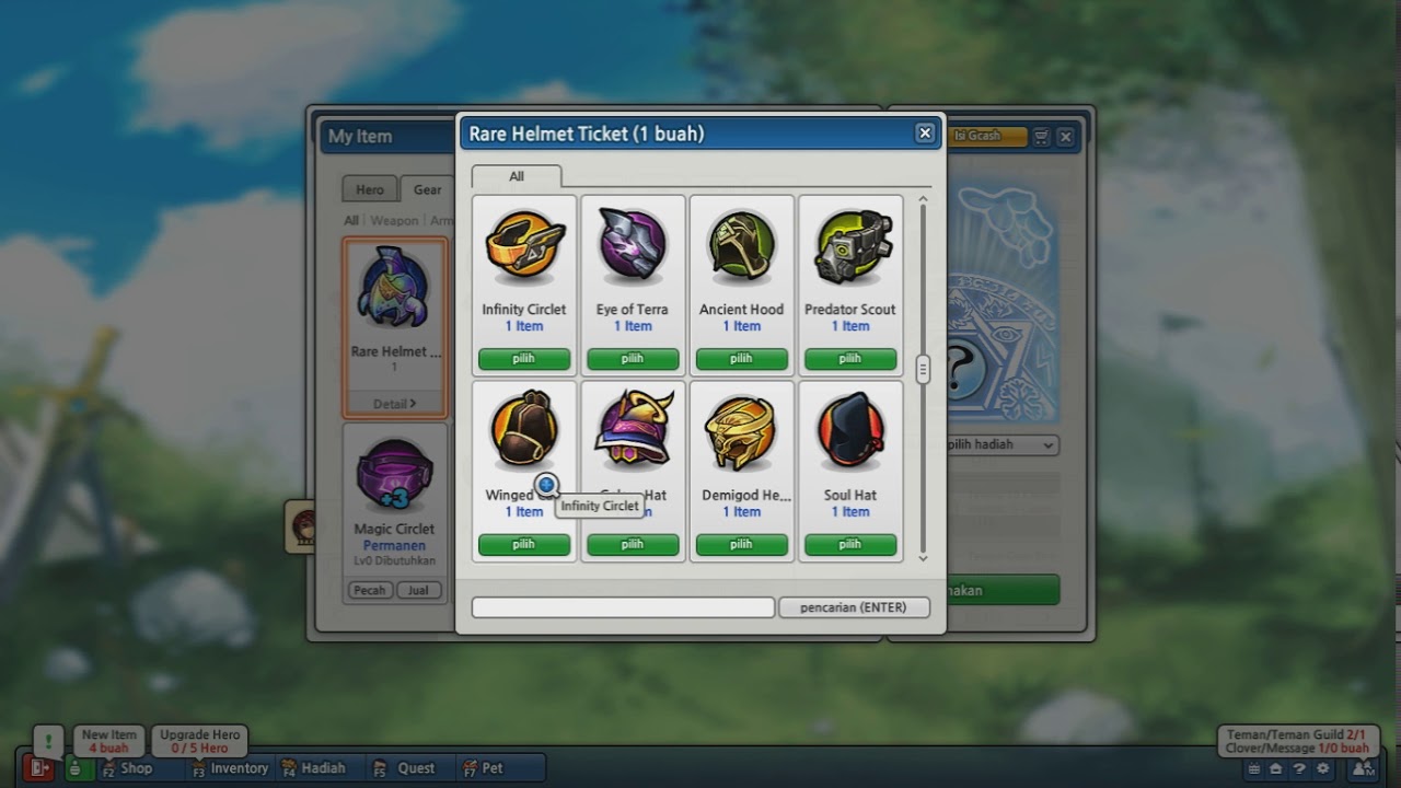List Rare Helmet Ticket Update 2019 | Lost Saga Indonesia