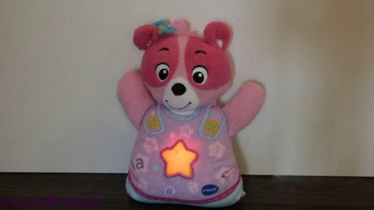 Vtech 143555 Teddy Bear With Activities Pink Youtube