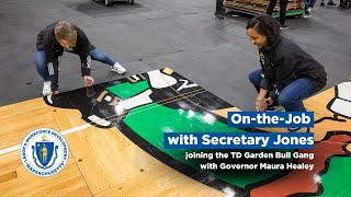 On-the-Job with Secretary Jones joining the TD Garden Bull Gang with Governor Maura Healey