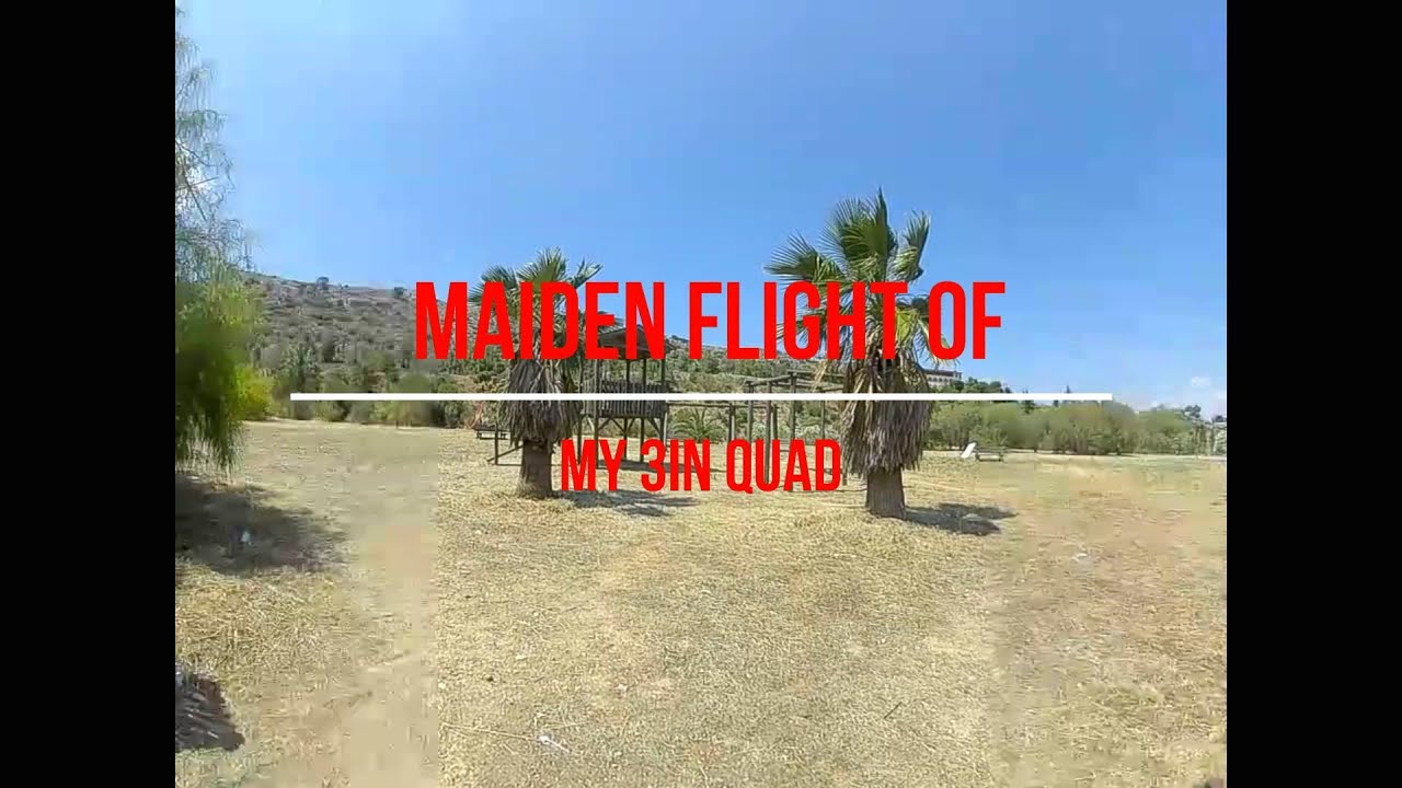 Maiden flight of my 3in quad