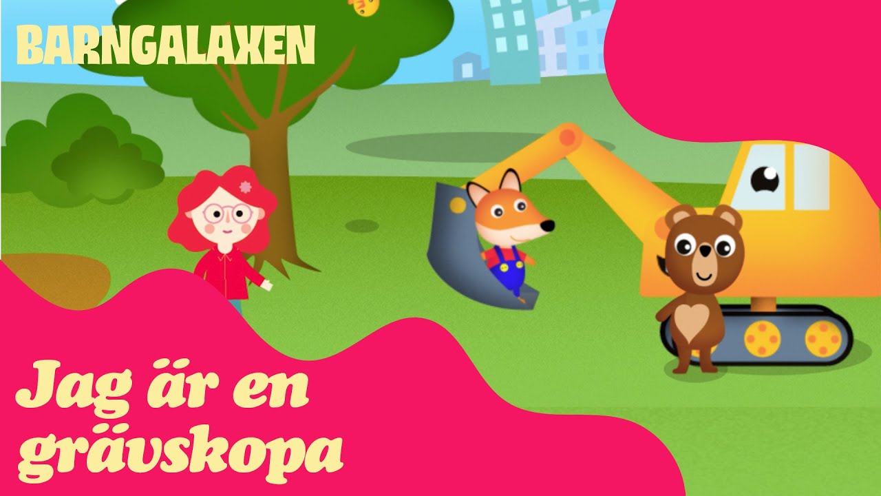 Lotta Buskul - Jag är en grävskopa - Officiell musikvideo