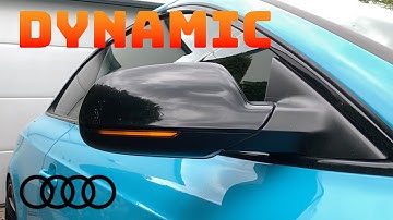 Audi dynamic mirror indicator (plus installation)