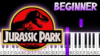 Jurassic Park - Main Theme | BEGINNER Piano Tutorial