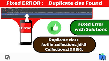 Fixed Error Duplicate class kotlin.collections.jdk8.CollectionsJDK8Kt found in modules kotlin-stdlib