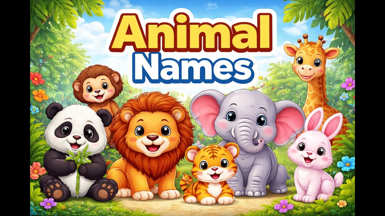 Wild & Domestic Animals जंगली और पालतू जानवरों के नाम -Kids Play Nursery Garden #LKG, #UKG, #Nursery