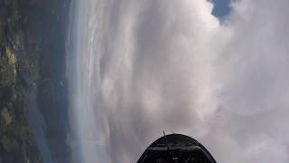 Practicing loops in climb maintaining altitude with a ASK21 glider.