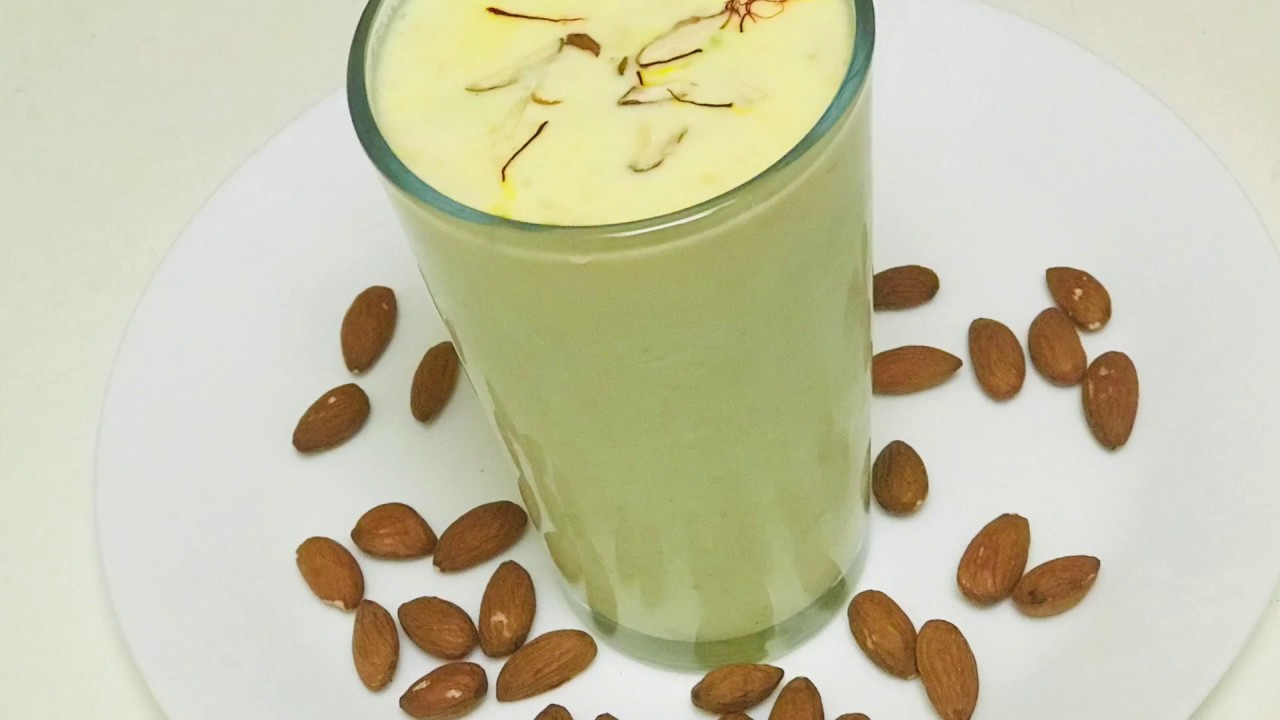 Badam milk shake Almond milk Badam milk shake recipe in hindi