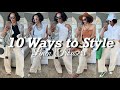 10 WAYS TO STYLE: LINEN TROUSERS | Summer Wardrobe Essentials | Summer Outfit Ideas | Crystal Momon