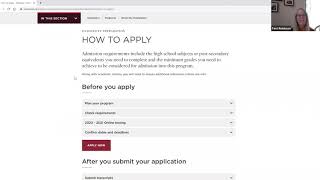 How to check admission requirements for the University Preparation Program