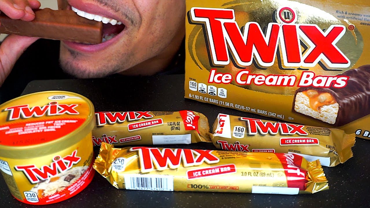 ASMR TWIX ICE CREAM BARS (LEFT RIGHT) *CHOCOLATE* JERRY CANDY ASMR