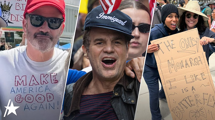Kerry Washington, Jimmy Kimmel, Mark Ruffalo, & More Celebs Join 'No Kings' Protests