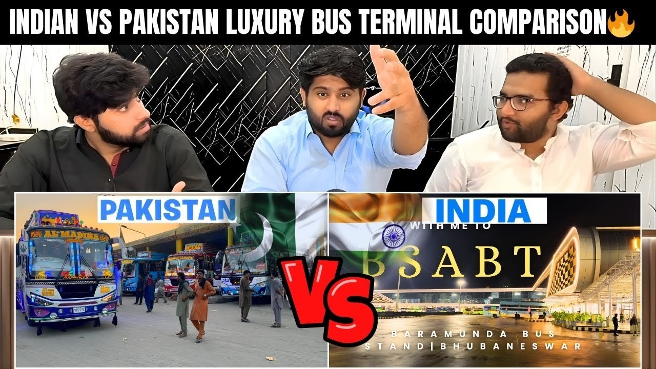 Reaction On भारत 🇮🇳 Luxury Bus Terminal Vs पाकिस्तान 🇵🇰 Luxury Bus Terminal | Pakistani Reaction 🔥