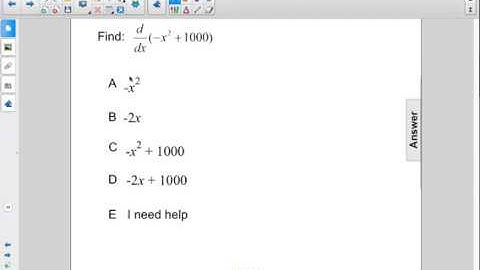 AP Physics C Calculus Derivatives Intro Q07