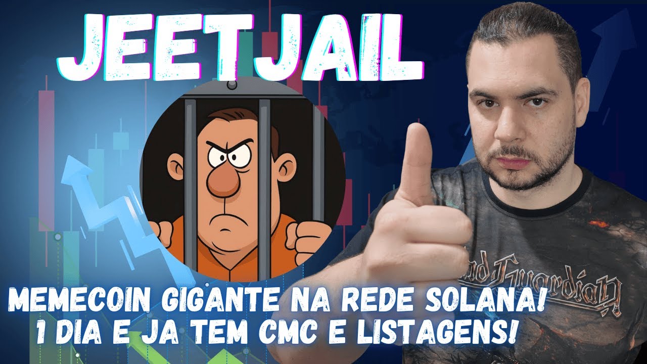 Jeetjail MemeCoin gigante na rede Solana Com cmc em 1 dia e listagens já  confirmadas!