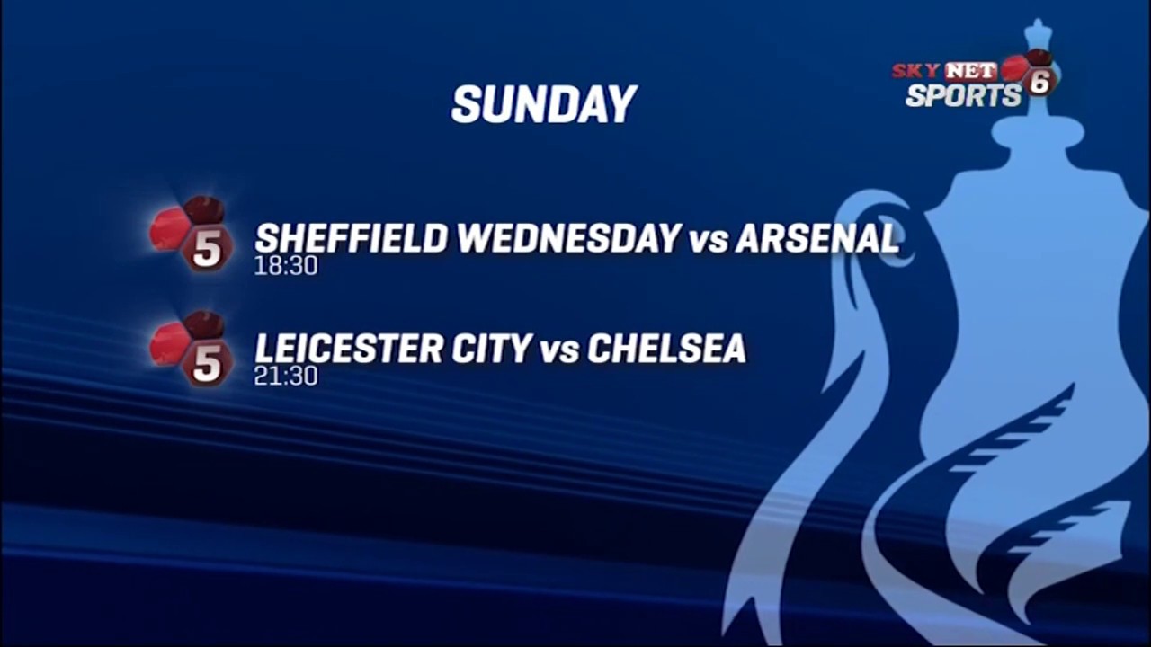 Skynet Sports | FA Cup Quarterfinals schedule | 27 - 29.6.2020