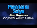 PARA LANG SA'YO - Aiza Seguerra (KARAOKE PIANO VERSION)