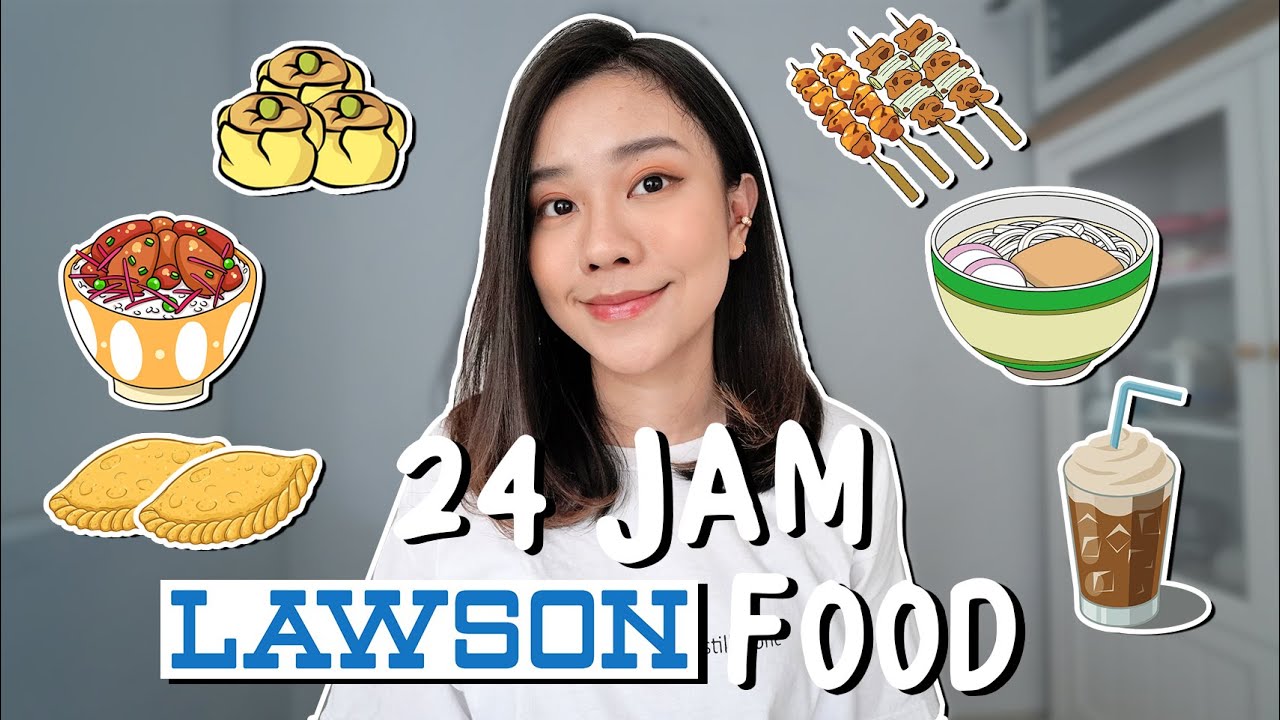 24 JAM MAKAN MAKANAN DARI LAWSON! 