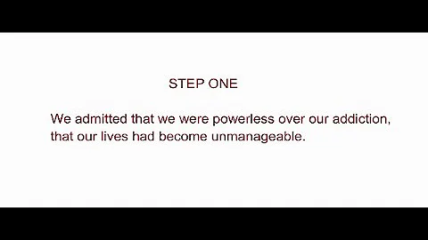 Step 1- Narcotics Anonymous Original Basic Text - Grey Book