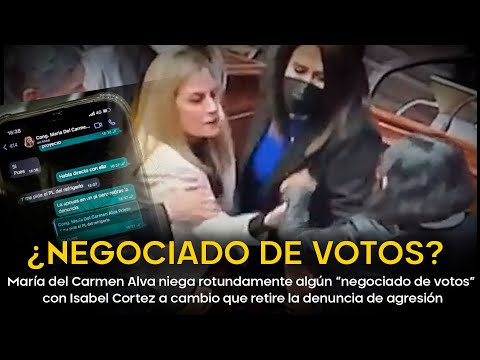 María del Carmen Alva niega “negociado de votos” con Isabel Cortez a cambio que retire denuncia