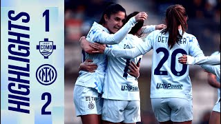 VICTORY AND QUARTER-FINALS SECURED ✅ | COMO 1907 1-2 INTER | COPPA ITALIA WOMEN | HIGHLIGHTS
