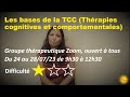 Les bases de la tcc  groupe therapeutique