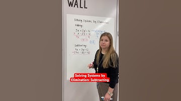 Solving systems of equations by elimination- subtracting! #iteachalgebra #math #algebra