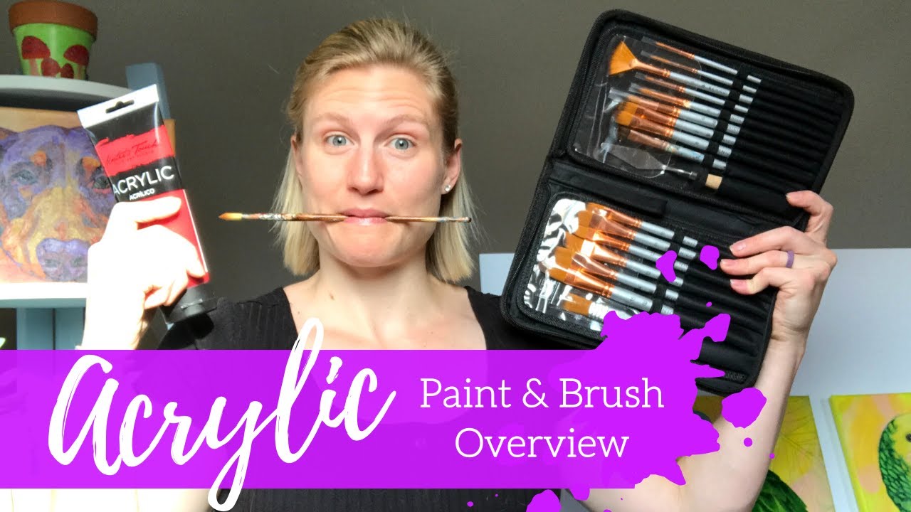 What I WISH I knew about Acrylic Paint and Brushes 🎨 - YouTube