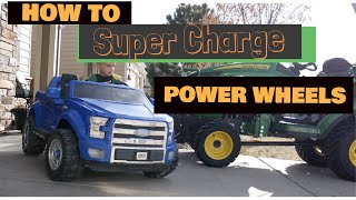 SUPER CHARGE your kids Power Wheels with Dewalt 20V!