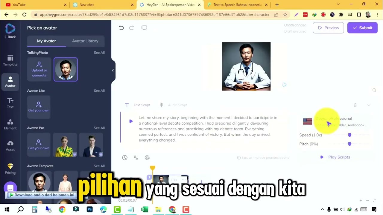 Cara Membuat Voice Over bahasa Inggris dengan AI Untuk Konten Youtube Full AI Dari Awal Sampai Monet